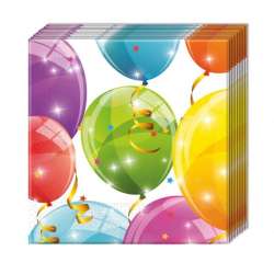 Serwetki Sparkling Balloons 33x33cm 20szt (88150) - 1