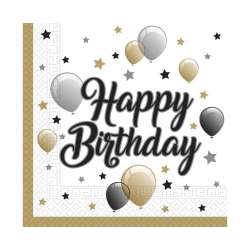 Serwetki papierowe Happy Birthday 33x33 20szt