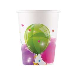 Kubeczki papierowe Sparkling Balloons 200ml 8szt - 1
