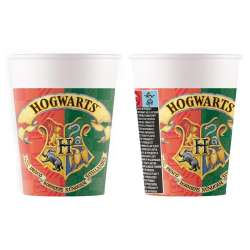 Kubeczki papierowe Hogwarts 200ml 8szt - 1
