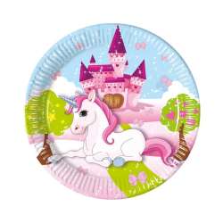 Talerzyki papierowe Unicorn 20cm 8szt - 1