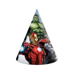 Czapeczki papierowe Avengers Infinity Stones 6szt - 1