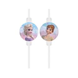Rurki papierowe z medalionem Frozen 2 4szt - 1
