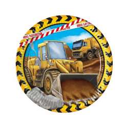 Talerzyki papierowe Construction 23cm 8szt