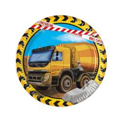 Talerzyki papierowe Construction 20cm 8szt - 1