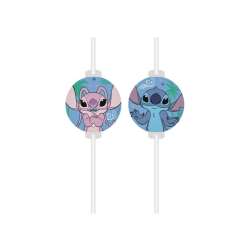 Rurki papierowe z medalionem Stitch&Angel 4szt