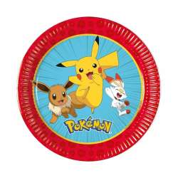 Talerzyki papierowe Pokemon 20cm 8szt