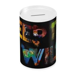 Skarbonka metalwa Animal Planet 10x15cm - 1