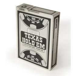Karty Texas Hold'em srebrny/czarny CARTAMUNDI (GXP-704145) - 1