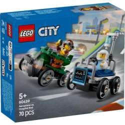 LEGO 60459 CITY Zestaw wyścigówek: samolot kontra łóżko szpitalne p4 (LEGO60459) - 1