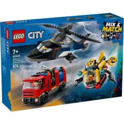 LEGO 60462 CITY Zestaw z helikopterem, wozem strażackim i łodzią podwodną p3 (LEGO60462)