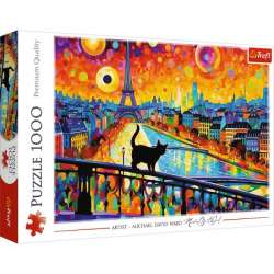 Puzzle 1000el Kot w Paryżu 10795 Trefl (10795 TREFL) - 1