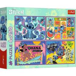 Puzzle 4x250el Niezwykły Stitch. Disney Lilio i Stitch 13311 Trefl (13311 TREFL) - 1