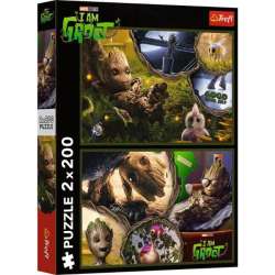 Puzzle 2x200el Ja jestem Groot. Groot Marvel 13315 Trefl (13315 TREFL)