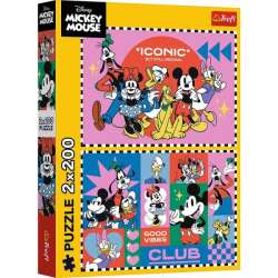 Puzzle 2x200el Czas z przyjaciółmi. Disney Mickey Mouse 13319 Trefl (13319 TREFL) - 1