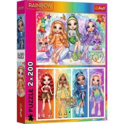 Puzzle 2x200el Tęczowe lalki Rainbow High MGA 13335 Trefl (13335 TREFL)