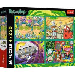 Puzzle 4x250el Zakręcony świat Ricka i Morty'ego 13338 Trefl (13338 TREFL) - 1