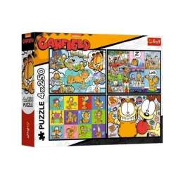 Puzzle 4x250 Garfield nie lubi poniedziałków TREFL