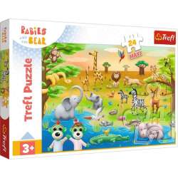 Puzzle 24el Maxi - Safari-bobaski / Bobaski io Miś 14373 Trefl (14373 TREFL)