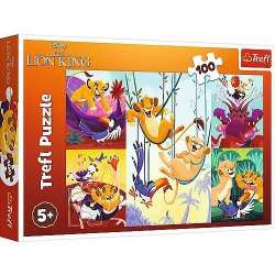 Puzzle 100 Dzielny Król Lew TREFL (GXP-929305) - 1
