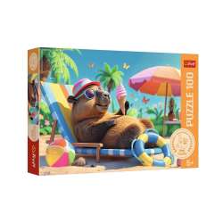 Puzzle 100 Relaks w stylu kapibary TREFL - 1
