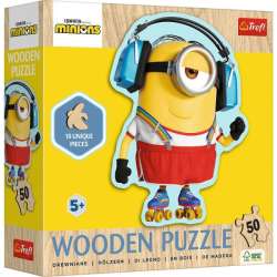Puzzle drewniane 50el konturowe Szalony Minionek. Minionki 20239 Trefl (20239 TREFL) - 1