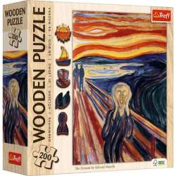 Puzzle drewniane 200el Krzyk The Scream by Edvard Munch 20252 Trefl (20252 TREFL)