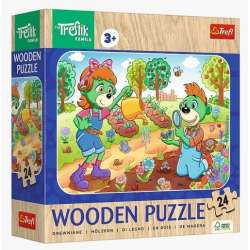 Puzzle drewniane 24 Poznaj Rodzinę Treflików TREFL - 1