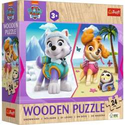 Puzzle drewniane 24el Dziewczęcy Psi Patrol. PAW PATROL 20266 Trefl (20266 TREFL)