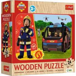 Puzzle 24el Drewniane Niesamowity Strażak. Strażak Sam 20269 Trefl (20269 TREFL) - 1