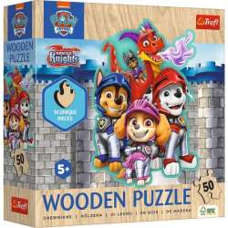 Puzzle drewniane 50el konturowe Przygody z Psim Patrolem. Psi Patrol PAW PATROL 20277 Trefl (20277 TREFL)
