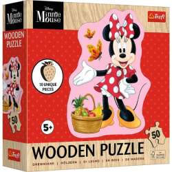 Puzzle 50el Drewniane konturowe. Wesoła Minnie 20279 Trefl (20279 TREFL) - 1