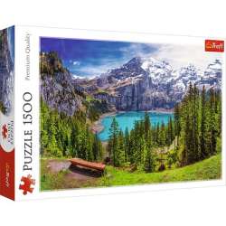 Puzzle 1500el Jezioro Oeschinen, Alpy, Szwajcaria 26166 Trefl p6 (26166 TREFL)