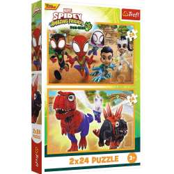 Puzzle 2x24 Spidey i dinozaury TREFL