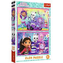 Puzzle 2x24 Zabawy z Gabby TREFL - 1