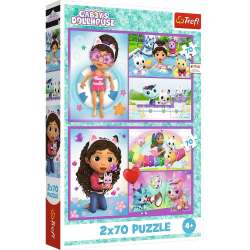 Puzzle 2x70 Baw się z Gabby TREFL - 1