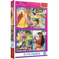 Puzzle 2x70 Bajkowe dni TREFL - 1