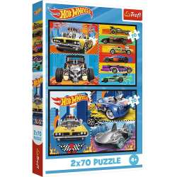Puzzle 2x70 Samochodziki TREFL - 1
