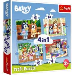 Puzzle 4w1 Bluey i jego świat 34637 Trefl (34637 TREFL)
