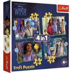 Puzzle 4w1 Wish. Marzenia się spełniają Disney 34649 Trefl (34649 TREFL) - 1
