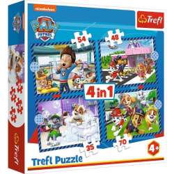 Puzzle 4w1 Psie sprawy Psi Patrol PAW PATROL 34650 Trefl (34650 TREFL) - 1