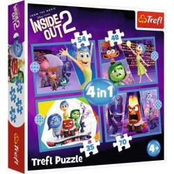 Puzzle 4w1 Emocje rządzą. W głowie się nie mieści 2 34652 Trefl (34652 TREFL)