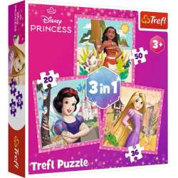 Puzzle 3w1 Piękne kwiaty. Disney Princess 34875 Trefl (34875 TREFL) - 1