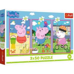 Puzzle 3x50el Siła przyjaźni. Świnka Peppa Peppa Pig 34877 (34877 TREFL) - 1