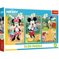 Puzzle 3x50el Myszki na wakacjach. Mickey Mouse 34881 (34881 TREFL) - 1