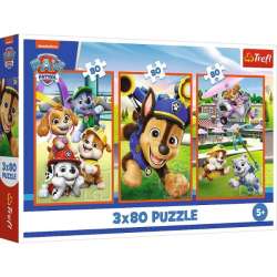 Puzzle 3x80el Psia zgraja. Psi Patrol PAW PATROL 34886 Trefl (34886 TREFL) - 1