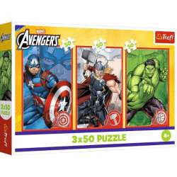 Puzzle 3x50 Twój bohater Avengers 34891 Trefl (34891 TREFL)