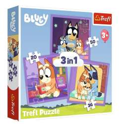 Puzzle 3w1 Poznaj Bluey TREFL