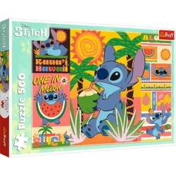 Puzzle 500el Wakacje ze Stitchem. Stitch 37483 Trefl (37483 TREFL) - 1