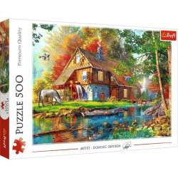 Puzzle 500el Chatka nad rzeką 37484 Trefl (37484 TREFL) - 1